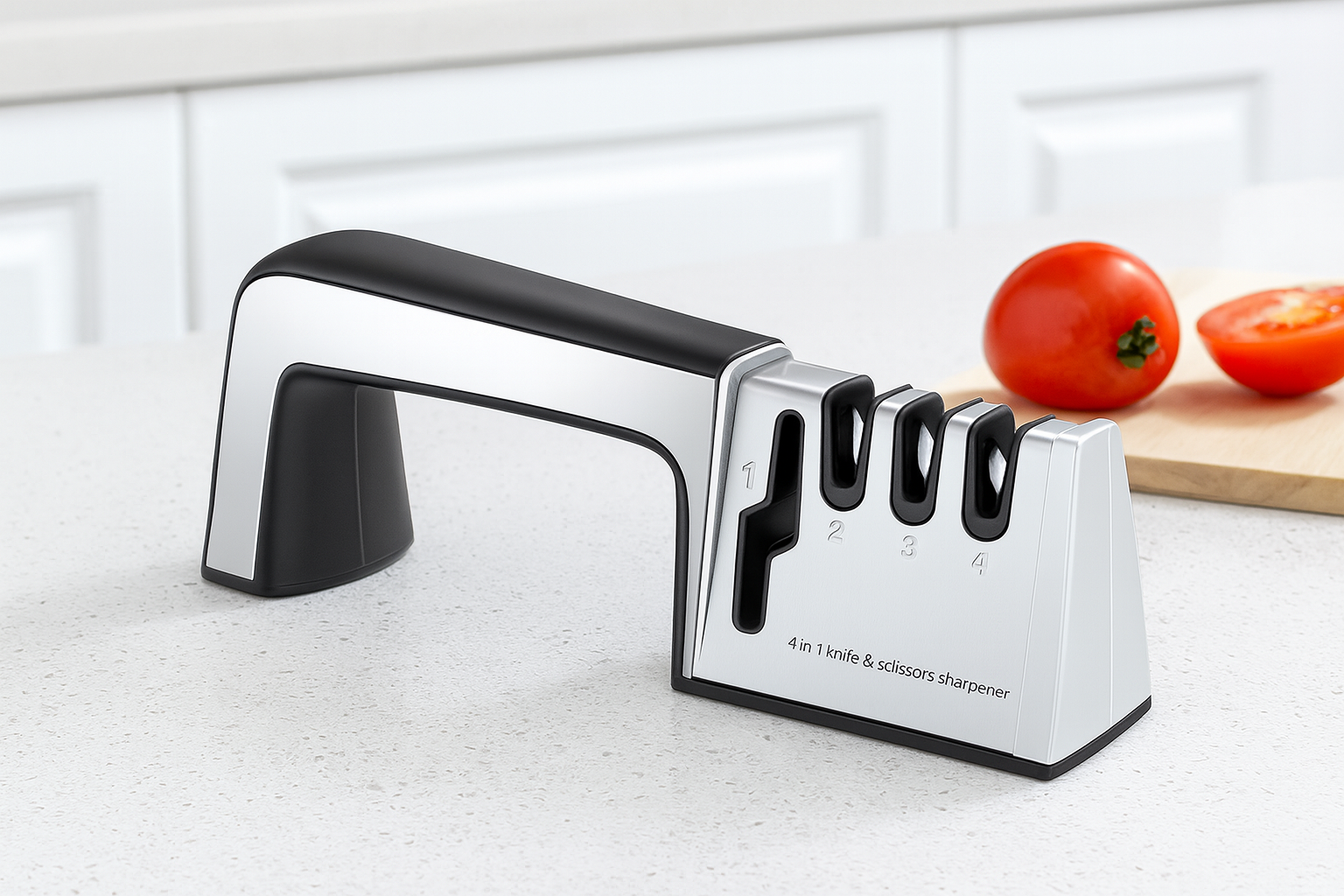 タングステン鋼＋ダイヤモンド砥石 多機能包丁シャープナー