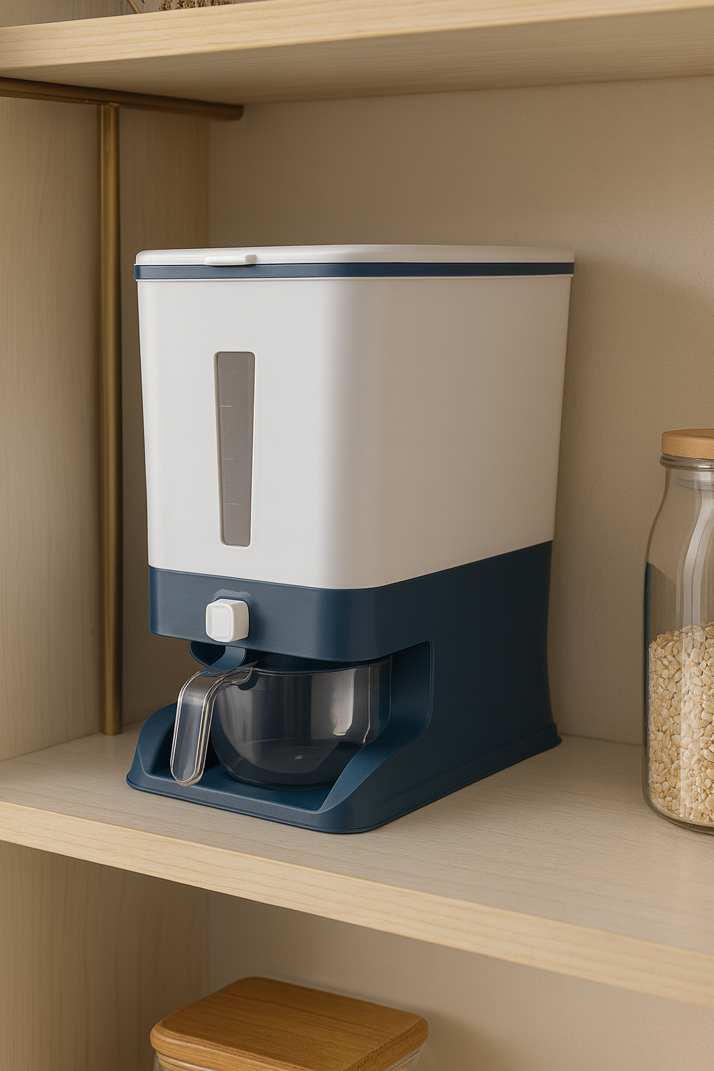 密閉式米びつ｜防虫・防湿・自動計量・20斤容量